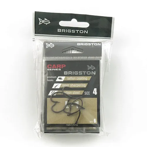 Крючок Brigston L-1Teflon № 4 ( уп. 6 шт.)