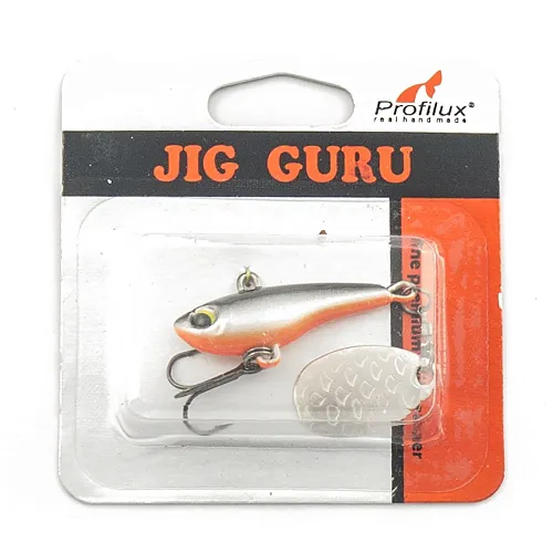 Джиг-блесна Profilux Тэйл-Спиннер 18гр цв. 302 (Серебро-черноспинка)