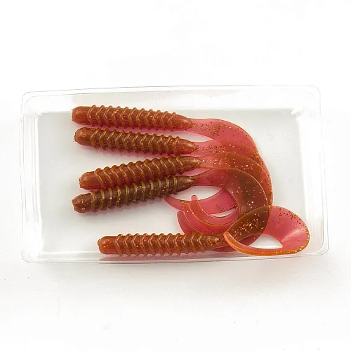 Виброхвост FISHER BAITS Twister 78мм цвет 01 (уп. 5шт)