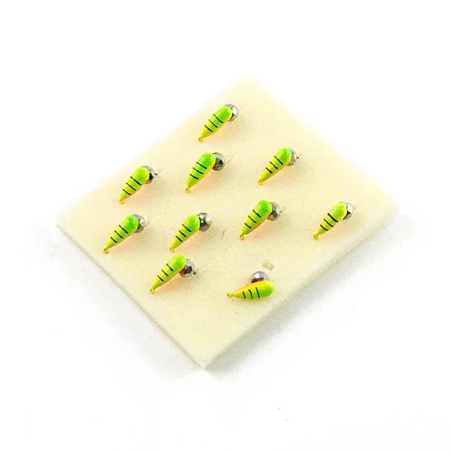 Мормышка вольфрамовая Мастив Хрень 3,5 художественный(зел), гр шарик 0,85гр (серебро)