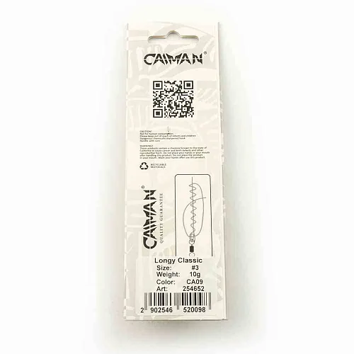 Блесна вращающаяся Caiman Longy classic 10гр #3 цвет CA09 (5шт в упак.)
