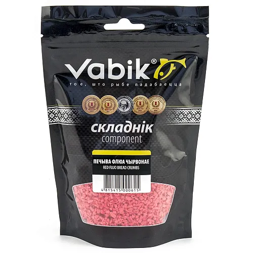 Компонент прикормки Vabik Печиво флуо красное 150 г (5шт в упак)