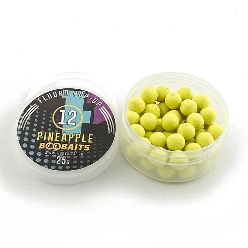 Бойлы Pop up BOO Baits 12мм Ананас 25гр банка