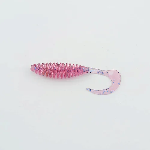 Виброхвост FISHER BAITS Ribbed Twist 65мм цвет 03 (уп. 10шт)