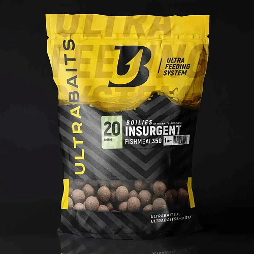 Бойлы прикормочные UltraBaits "Fish Meal 350" (Insurgent) авторский бойл 1 кг 20 мм