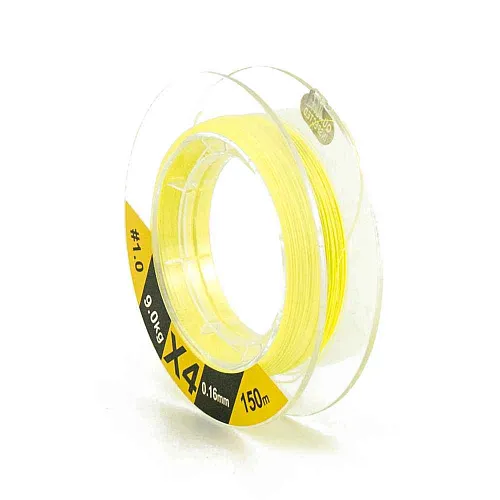 Шнур Caiman Force Line 150м 0,16мм #1.0 жёлтый
