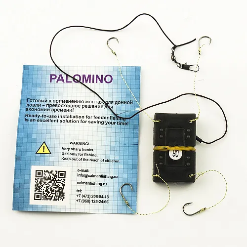 Монтаж-макушатник Palomino PL6146-C - 90g 4 крючка (10 шт в упак)