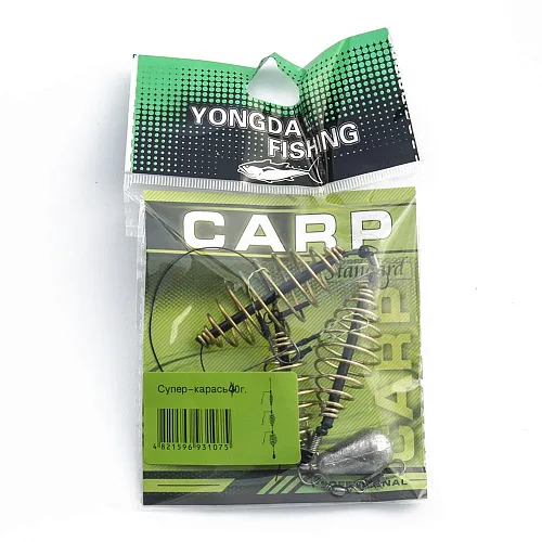 Монтаж "Супер карась" Palomino XYD-119 40g крючок №8 (10 шт в упак)