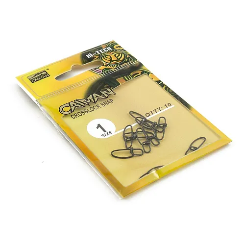 Застёжка Caiman 216030 Black mat #1 10шт/уп 