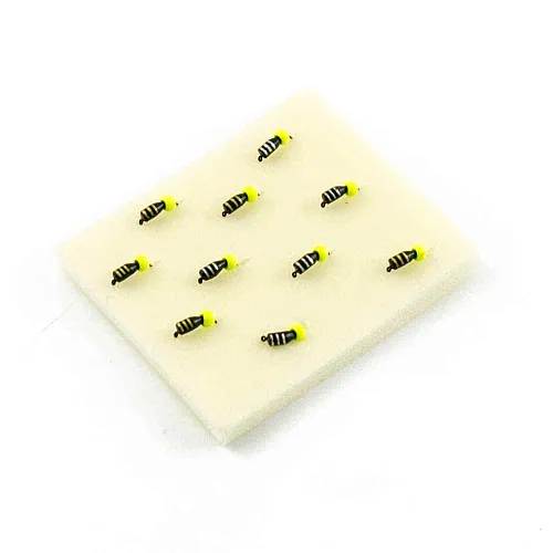 Мормышка вольфрамовая Мастив Микроб 2,5 черный, латунный шарик 0,4гр (светло-зел)