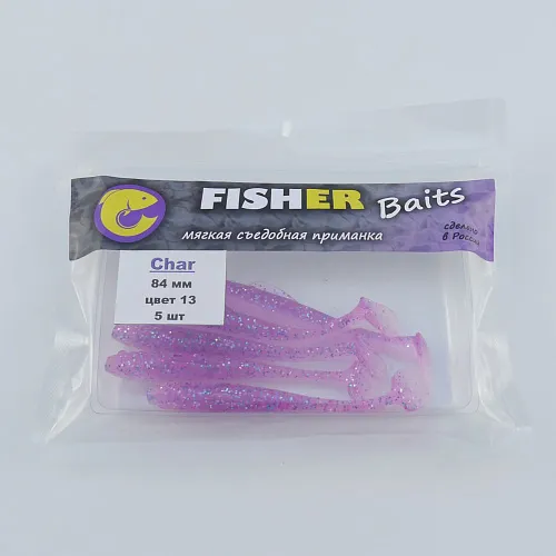 Виброхвост FISHER BAITS Char 84мм цвет 13 (уп. 5шт)