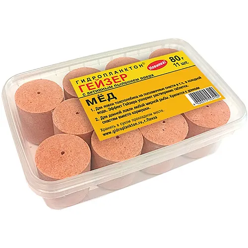 Гидропланктон Гейзер 80г в контейнере, 11 табл. Мед