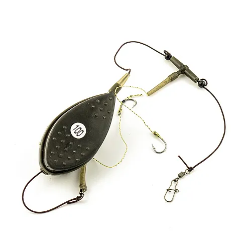 Монтаж Palomino PL6135-C с флэт кормушкой_отвод вертолет 2 крючка100g