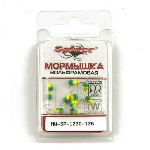 Мормышка вольфрамовая Spider капля с отверст. 3 мм 0,37 гр 126