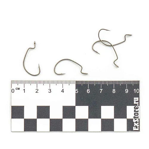 Крючки офсетные Caiman Worm Hook Teflon №2 40001