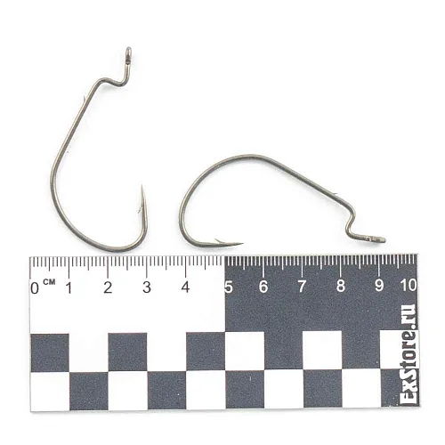 Крючки офсетные Caiman Worm 1 Slice Teflon №5/0 42401