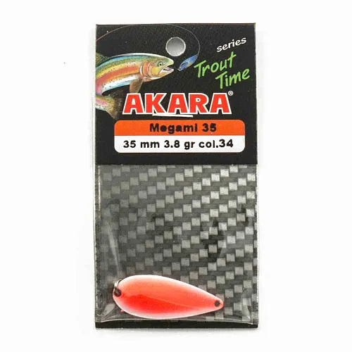 Блесна форелевая колеб. AKARA trout time Megami 35мм 3,8гр цвет 34