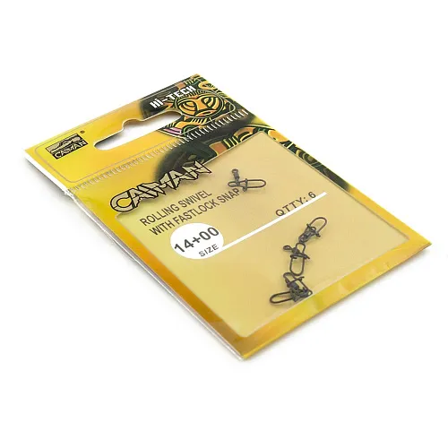 Застежка с вертлюгом Caiman 60003 №14+00 6шт/уп 