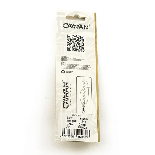 Блесна колеблющаяся Caiman Gnom 24гр 6,5см цвет CN38 (5шт в упак.)