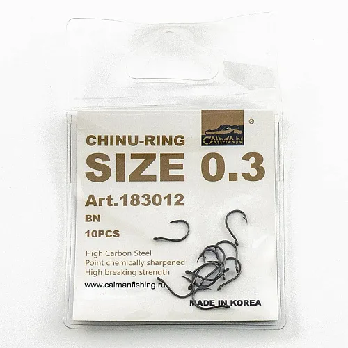 Крючки Caiman Chinu-Ring №0.3 (уп. 10шт.) 183012