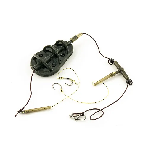Монтаж Palomino PL6133-C с флэт кормушкой отвод вертолет 2 крючка 40g