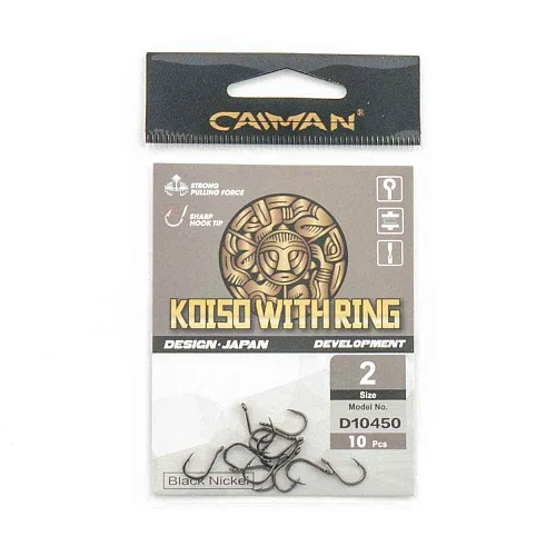 Крючки Caiman Koiso with ring №2 10450