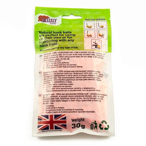 Воздушное пенотесто Fluoro PUFFI Grizzly baits (Манго) 30g