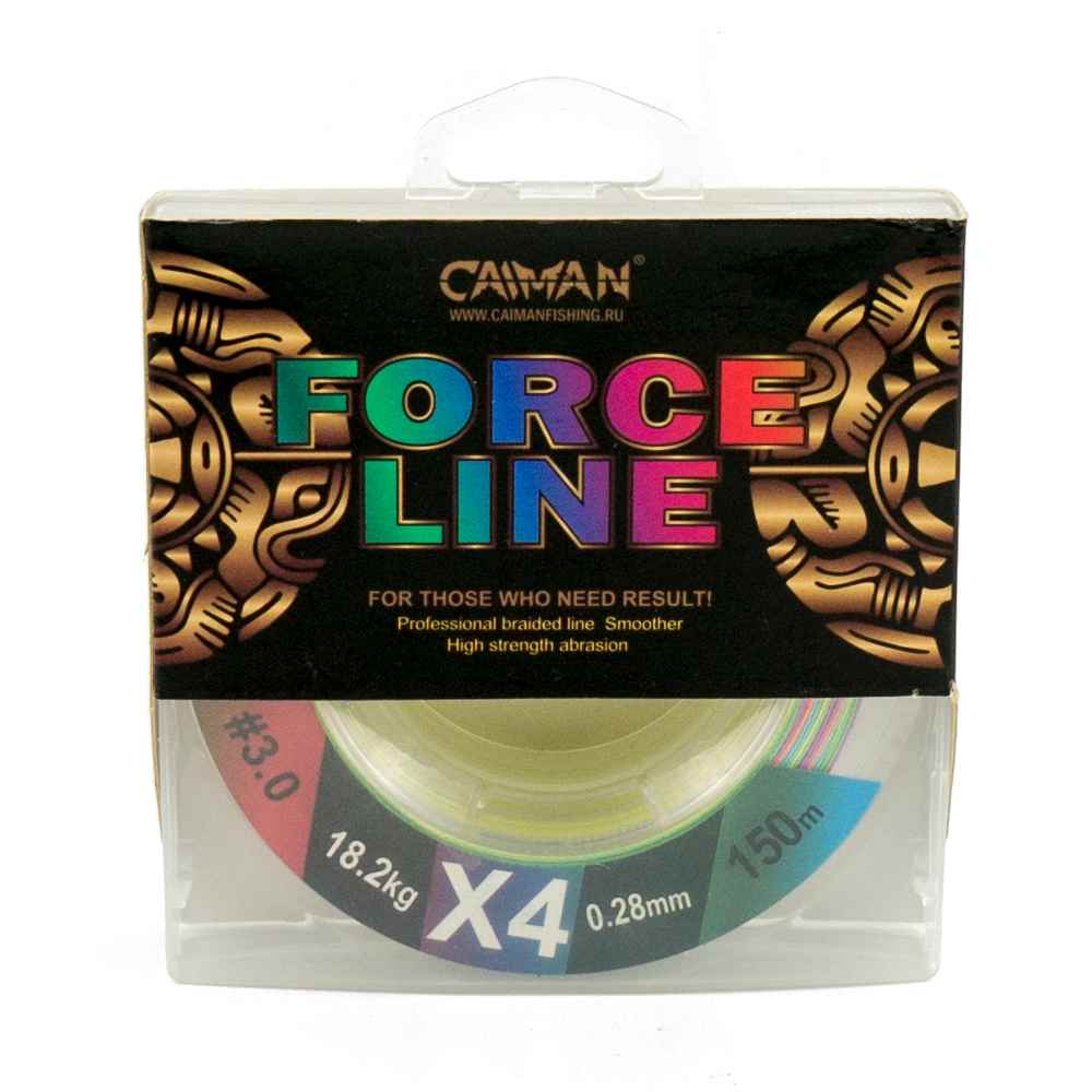 фотография товара Шнур Caiman Force Line 150м 0,28мм #3.0 цветной  интернет-магазина Caimanfishing