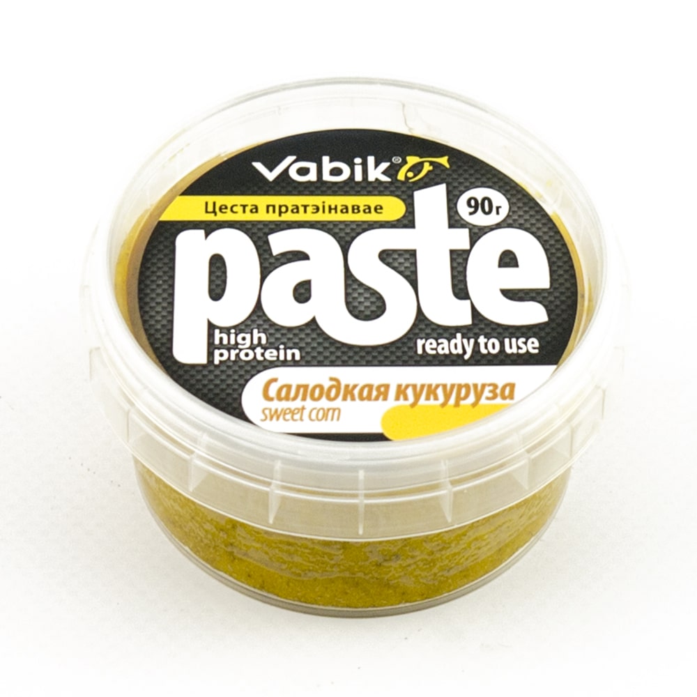 фотография товара Тесто протеиновое Vabik Paste Сладкая кукуруза 90 г (5шт в упак) интернет-магазина Caimanfishing