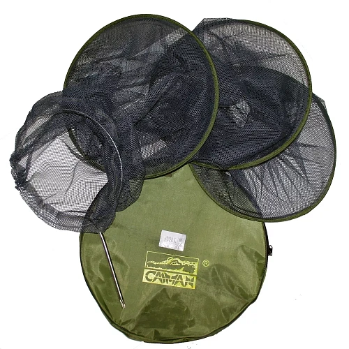 Садок Caiman круглый мелкозерн. сеть в чехле мет.кол d40 3 м 179762