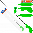 фотография товара Удочка зимняя Akara RHC зеленая (хлыст L средний Hi Carbon) интернет-магазина Caimanfishing
