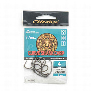 фотография товара Крючки Caiman Curve Shank Carp (Mugga) Teflon №4 12800 интернет-магазина Caimanfishing
