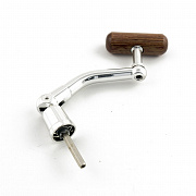 фотография товара Ручка для катушки Palomino метал. вкручивающаяся хром (деревянный кноп) интернет-магазина Caimanfishing
