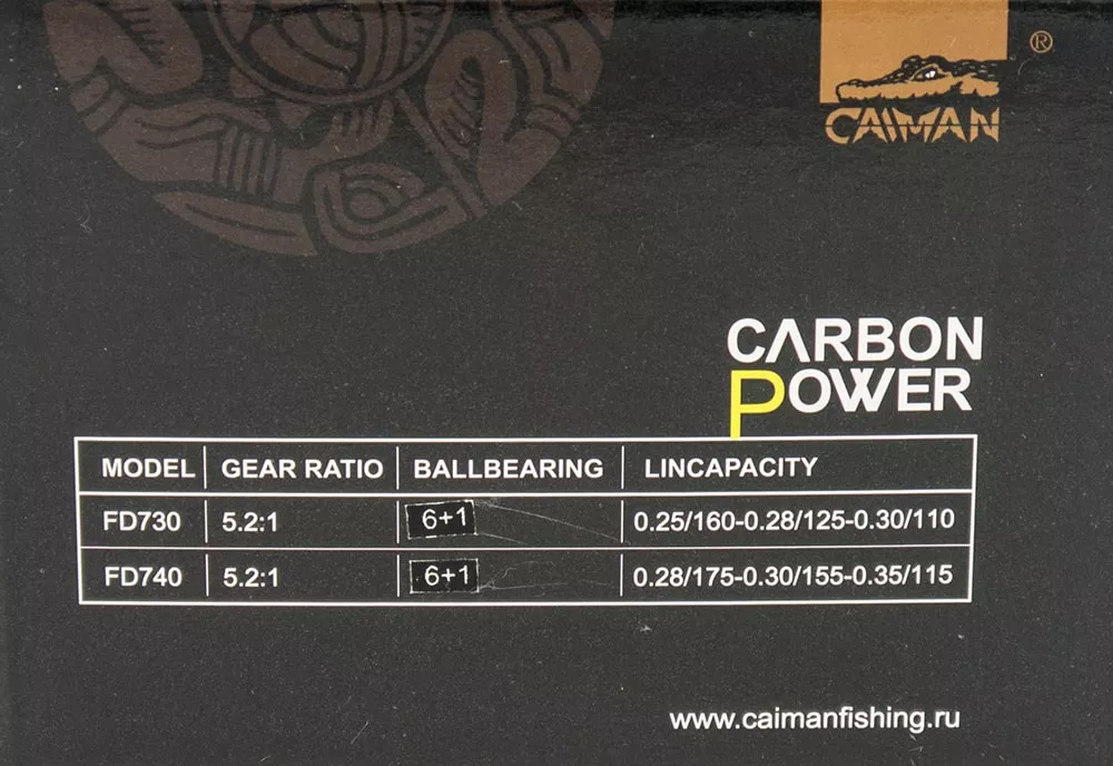 фотография товара Катушка Caiman Carbon Power FD730  интернет-магазина Caimanfishing