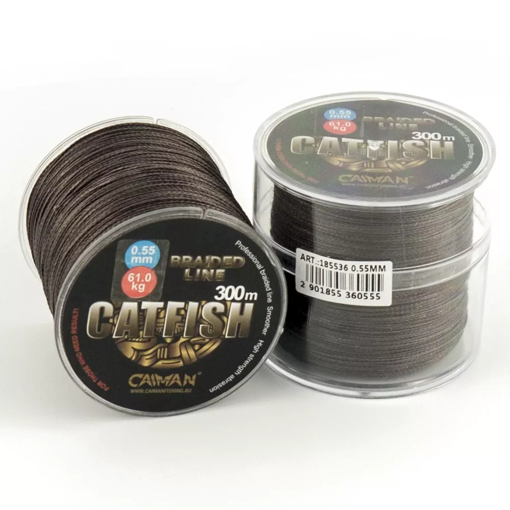 фотография товара Шнур Caiman Catfish 300м 0,55мм 61,0кг коричневый интернет-магазина Caimanfishing