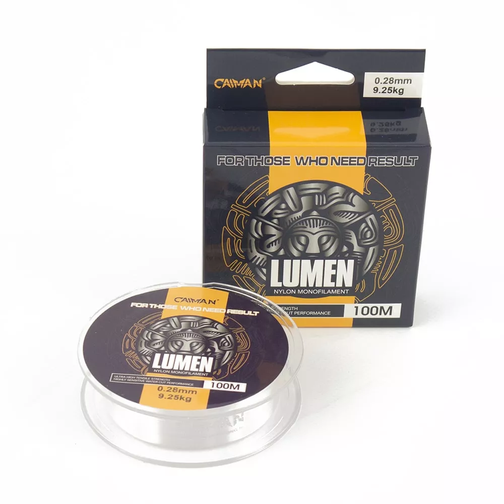 фотография товара Леска Caiman Lumen 100м 0,28 мм прозрачная интернет-магазина Caimanfishing