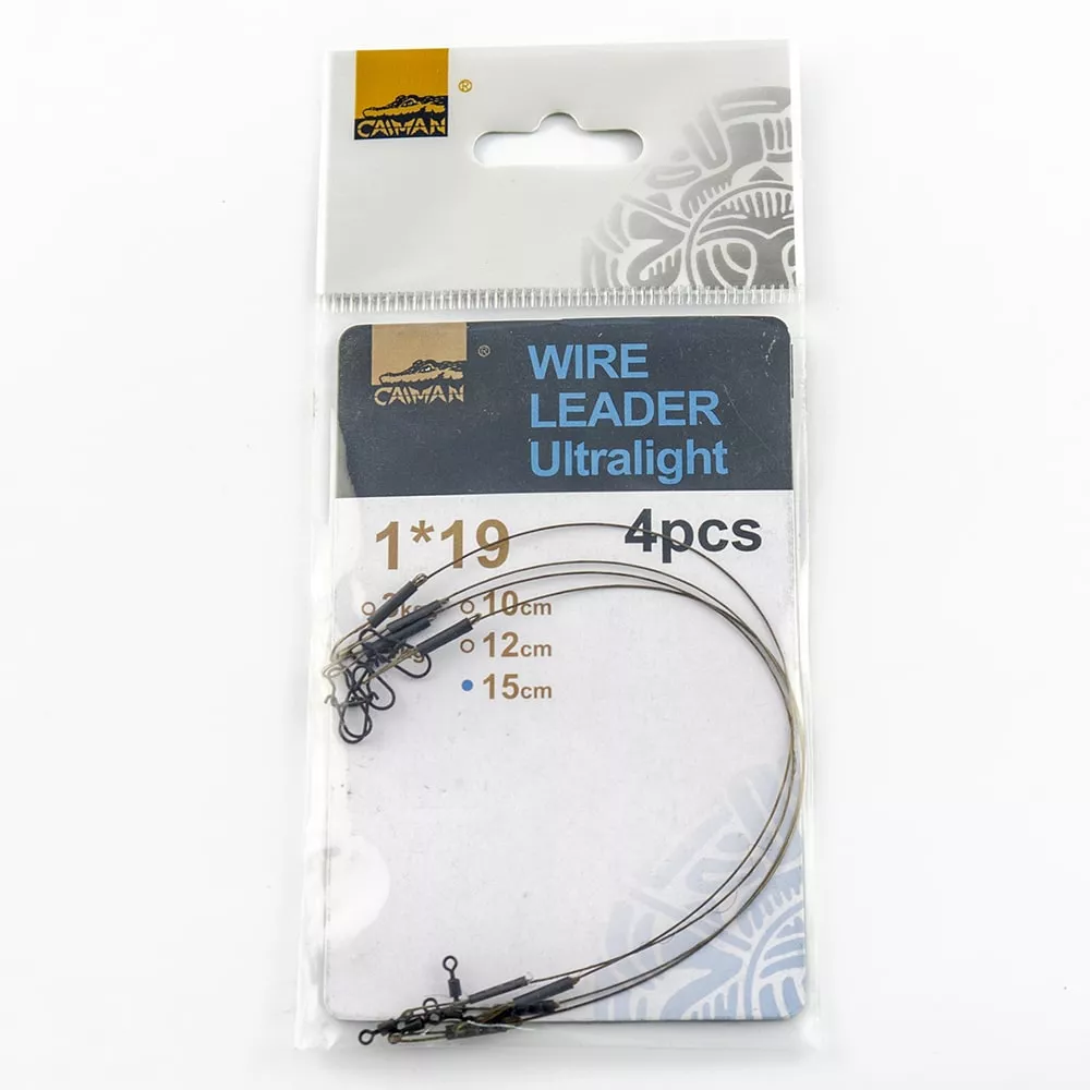 фотография товара Поводок Caiman Wire Leader Ultralait (4 шт. в уп.) 1x19 15 см 4 кг 186591 интернет-магазина Caimanfishing